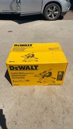 DEWALT 15 Amp Corded 12 in. Double Bevel Sliding Compound Miter Saw with XPS technology, Blade Wrench