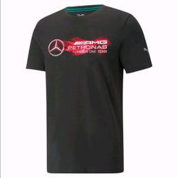 Mercedes AMG Petronas Nightride Men's Tee, Black, Size XXL