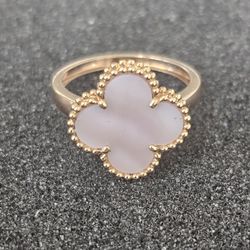 New Van Cleef Single Clover Ring 