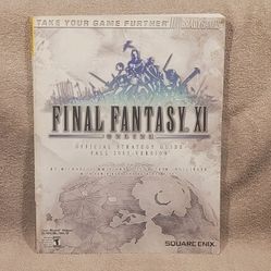 FINAL FANTASY XI OFFICIAL STRATEGY GUIDE (2003) BRADY GAMES VIDEO GAME BOOK PAPERBACK MAGAZINE FF