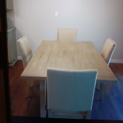 Wooden Table (4 Chairs) 