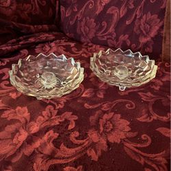2 Crystal Candle Holders
