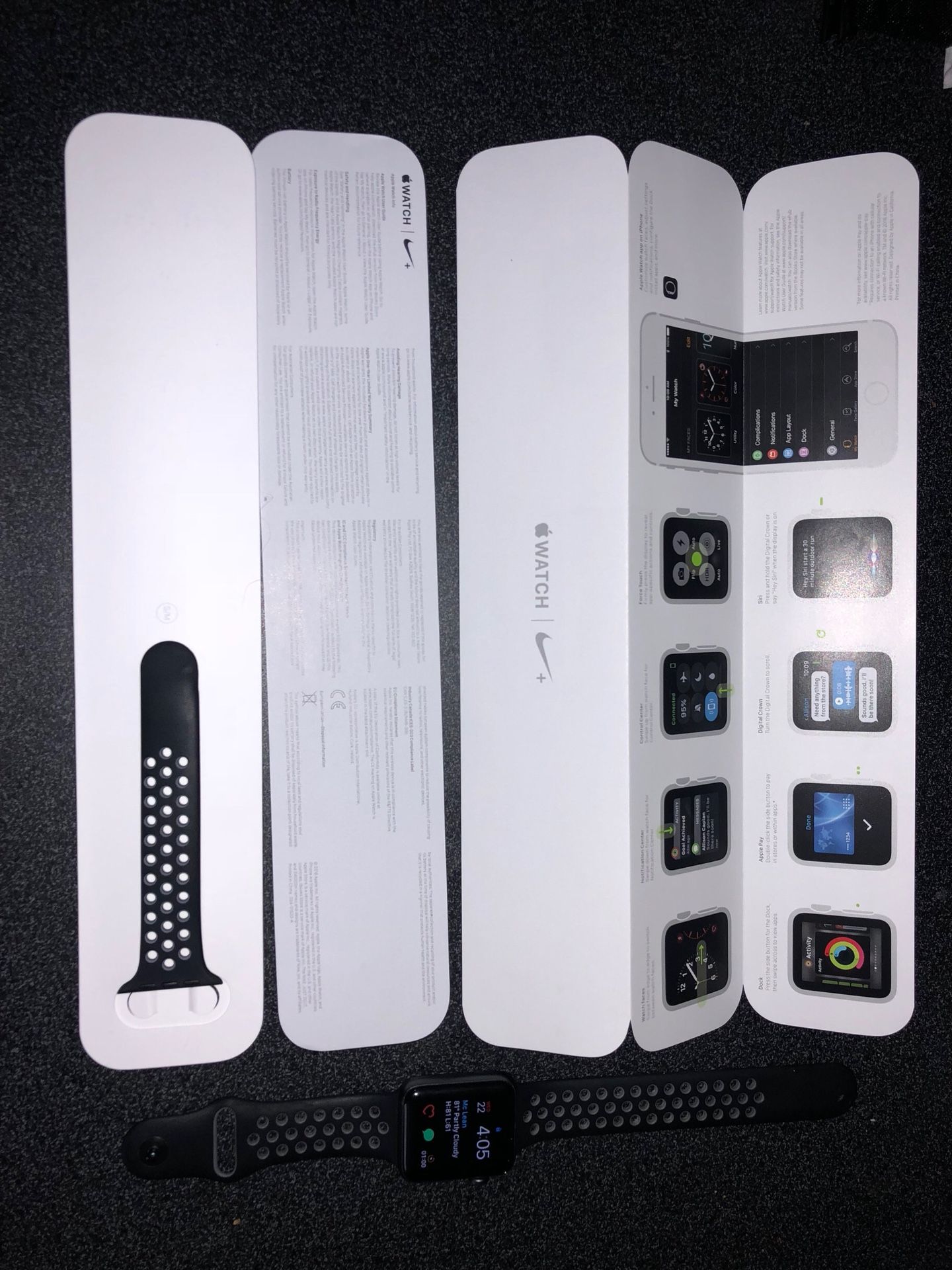 Apple Watch Series 2 Nike + 42mm Space Gray w/ Apple Care +