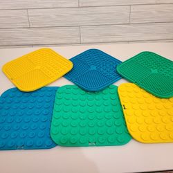 6 Lick Mats for Dogs and Cats, Licking Mats with Suction Cups