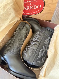Laredo Men’s 12  Black Leather Boot - R Toe | Style 51110