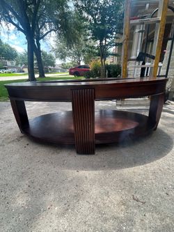 Oval checkout/ Display table
