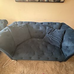 Blue Suede Couches 