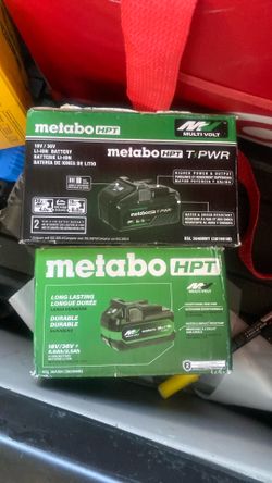 METABO 36V/18V 4-8 AH & 2.5-5 AH multi volt batteries