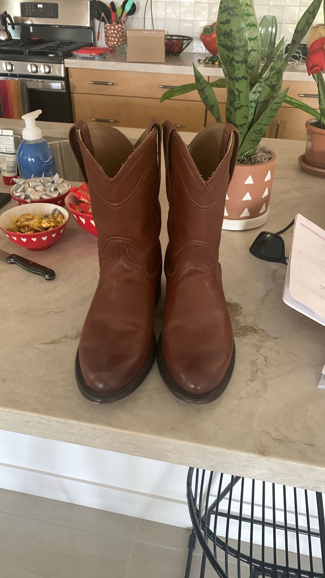 Brown Leather Boots