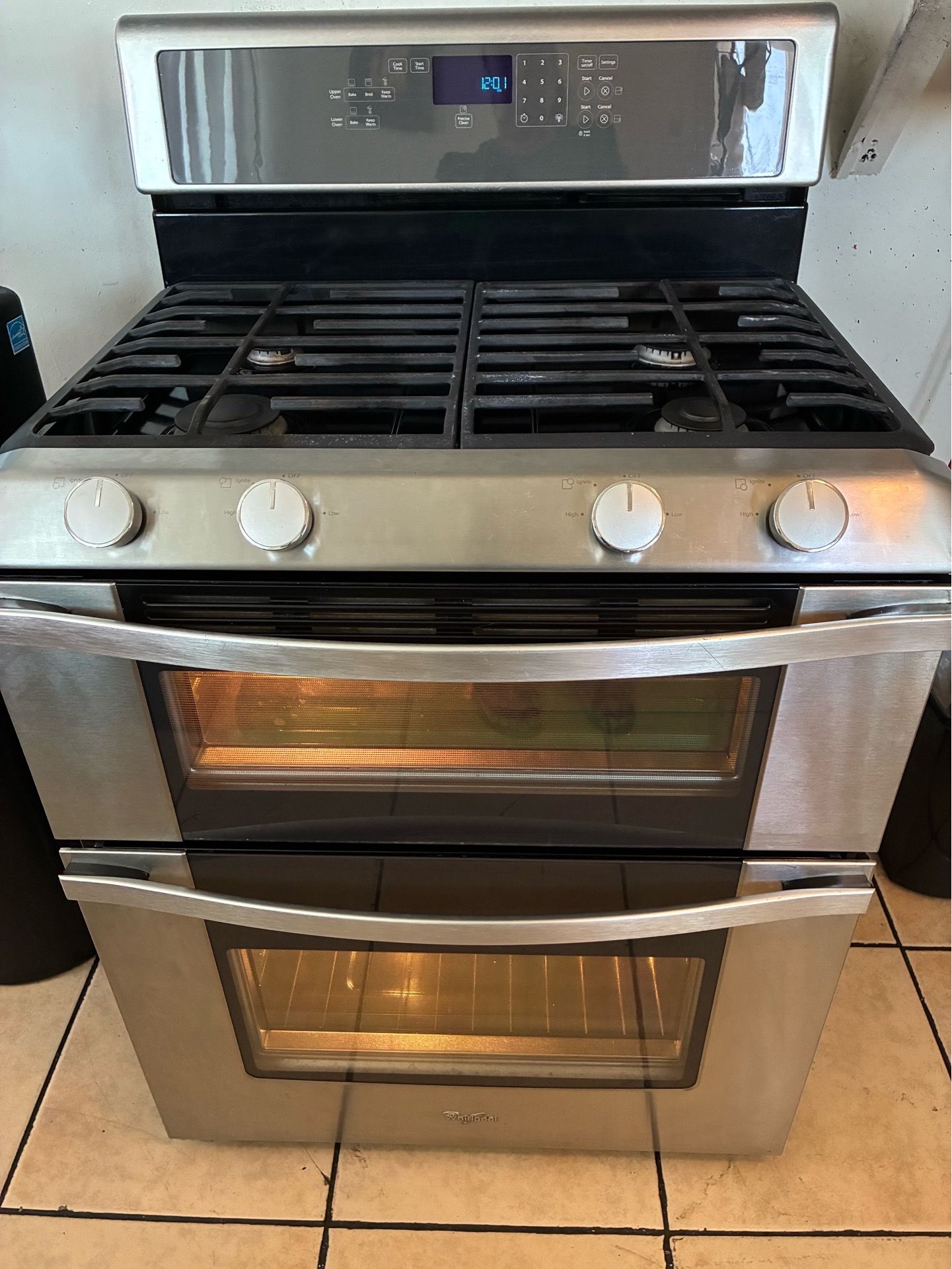 Stove double oven 30”