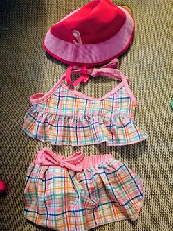 Dog swimsuits w hat