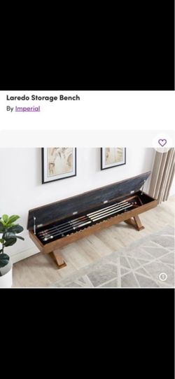Imperial Laredo Pool Cue Storage Bench