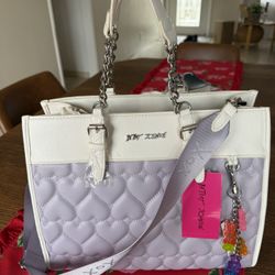 NEW Betsey Johnson Purple Purse w/ Gummy Bear Charms