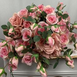 24 Pink Long Roses