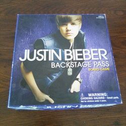 Justin Bieber Backstage Pass Board Game 