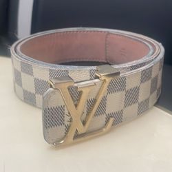Louis Vuitton Belt initiales damier azur (white) ‼️READ DESCRIPTION ‼️