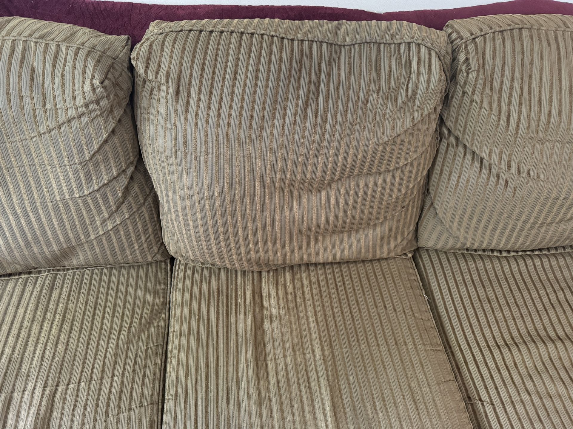 FREE 3 Cushion fabric couch.
