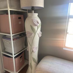 Vintage Pastel Vase Lamp 