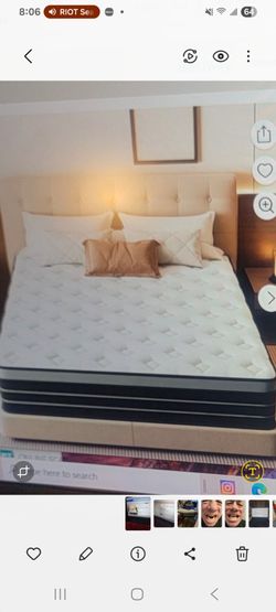 Twin 14" Hybrid Innerspring Mattress with Frame