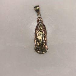 14k Real Gold Virgin Marry Pendant 