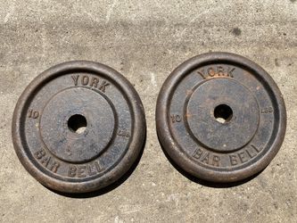 Weider BARBELL 10 Pound Standard Plates
