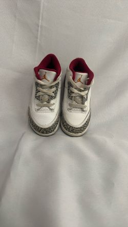 Nike Air Jordan 3 Retro Cardinal Red Toddler Shoes Size 9c Toddler