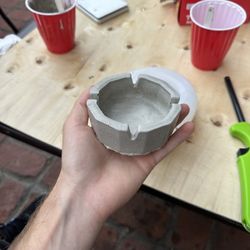 concrete ashtray 