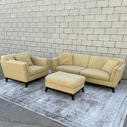 *Free Delivery* Macys Modern Couch Sofa Chair Ottoman 