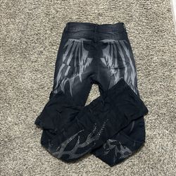 unisex stacked jeans   /     size: 7