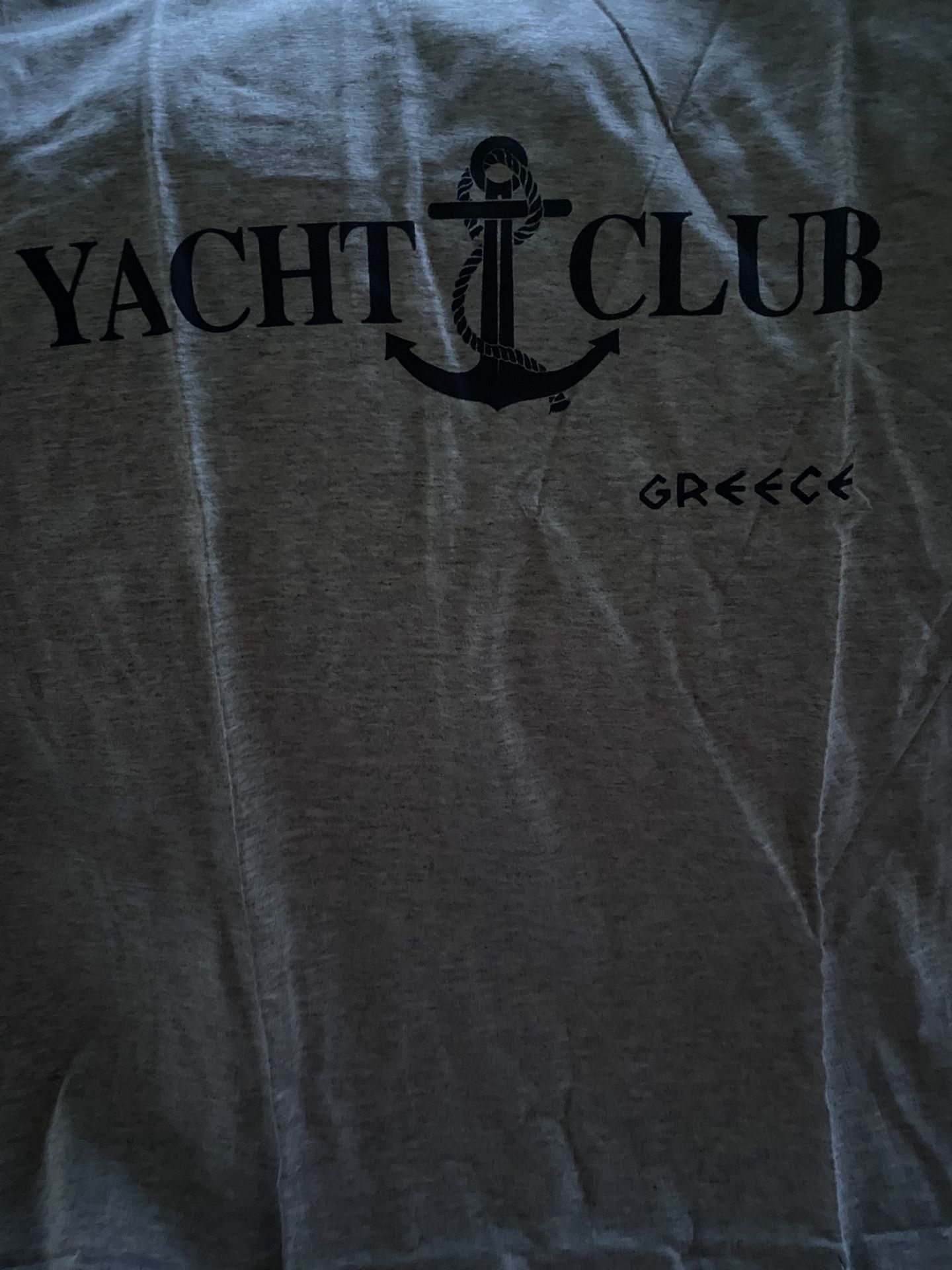 Vintage Gray Unisex Greece Yacht Club Greek T-Shirt $15 each or 2 for $20 (Mix & Match) (4 available)