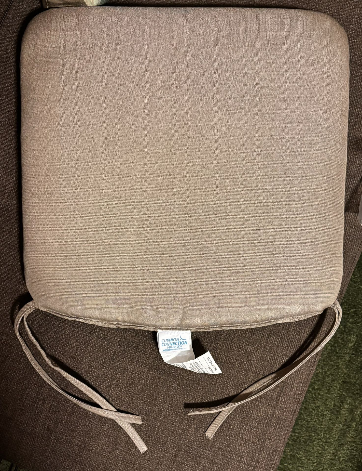 Four (4) Tapered Outdoor Dining Chair Cushions By CUSHION CONNECTION