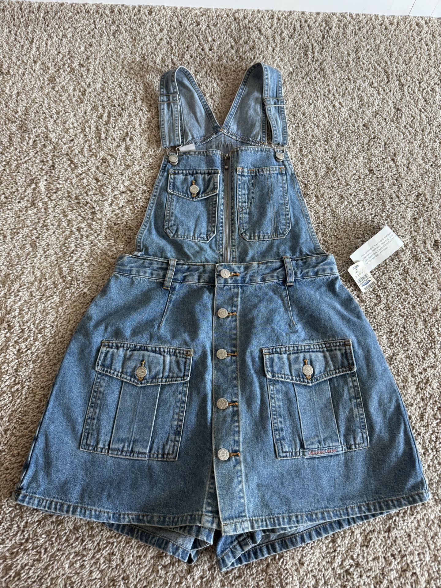 Brand New Squeeze Denim Skirtall / Overalls Dress – Size 9/10