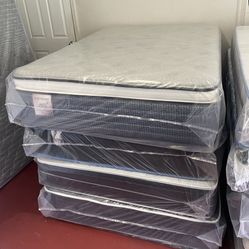 Full Size Mattress 14” Inches Pillow Top Of High Quality Also Available in Twin-Queen-King and Cali-King Same Day Delivery 🚚 