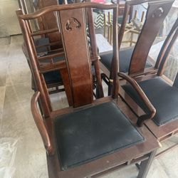 Six Oriental Chairs $50