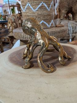 Brass Octopus Figurine