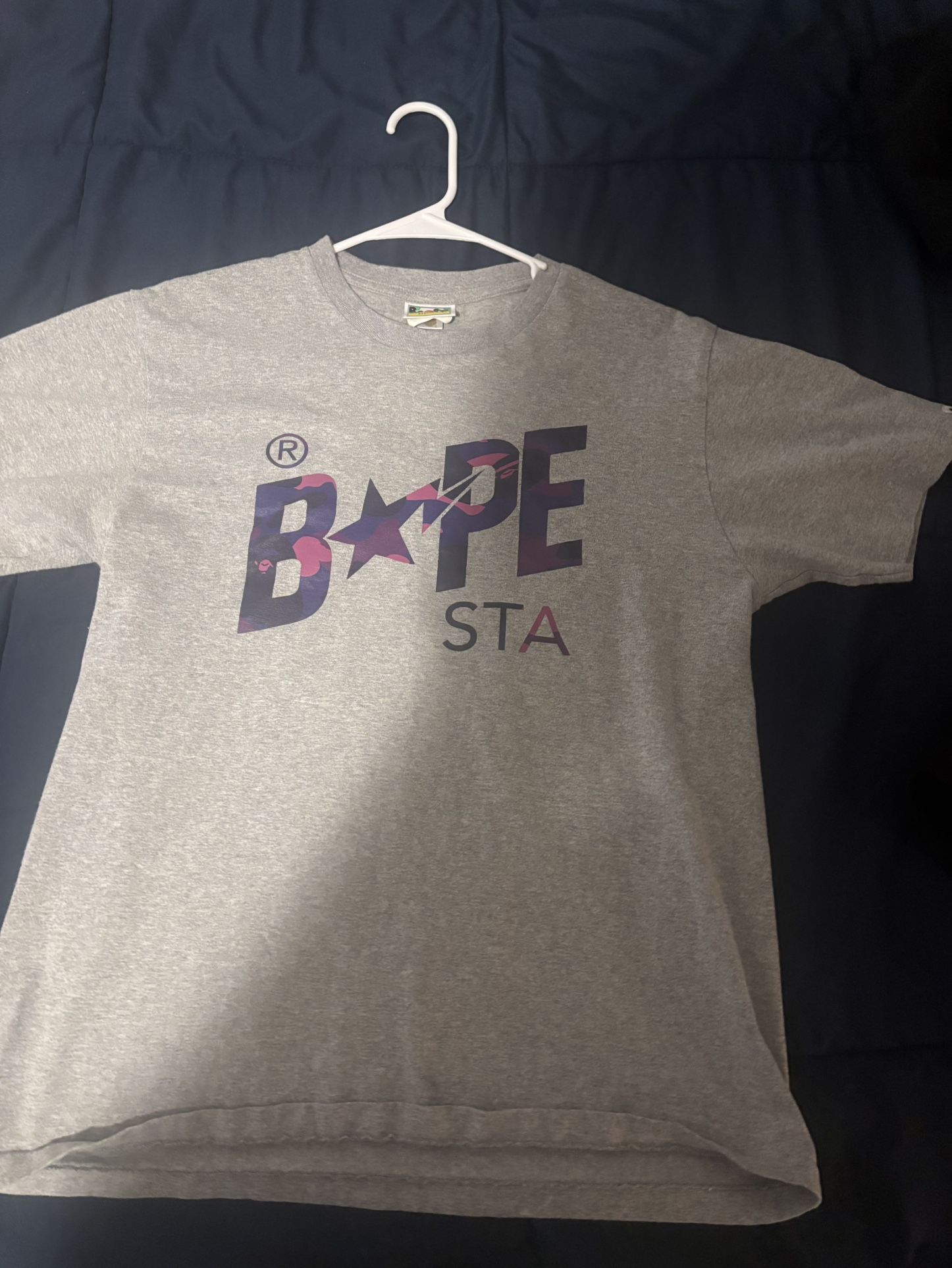 Bape purple camo shirt