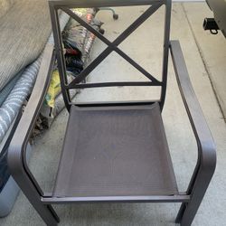 Two Metal Chairs-large and comfy