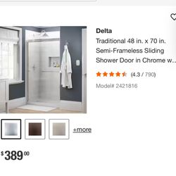Delta Sliding Shower Doors 