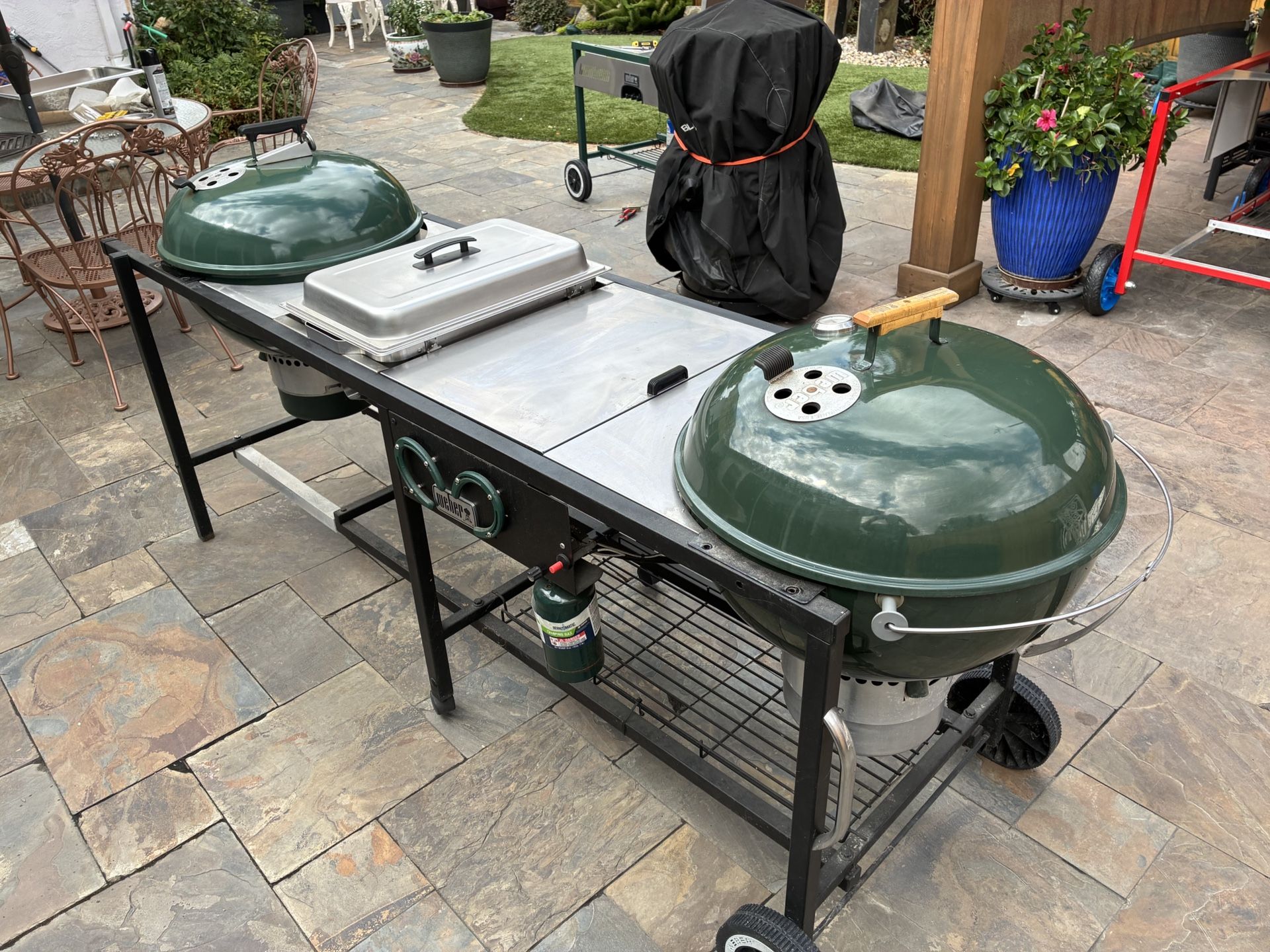 Weber Double Kettle Cart