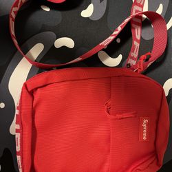 Red Supreme Shoulder Bag