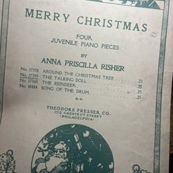  -Merry Christmas - Four Juvenile piano pieces - Sheet Music 1931