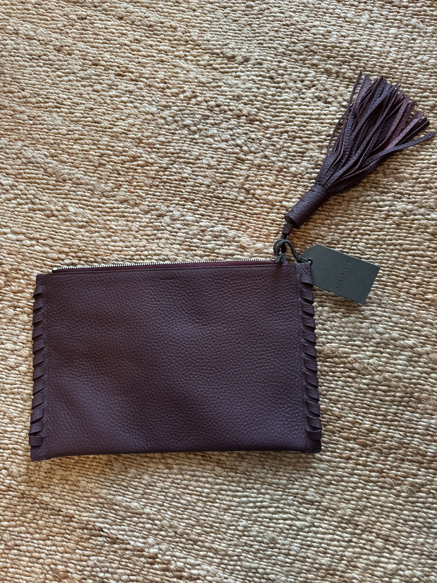 All Saints Leather Clutch Purse (NEW!) 