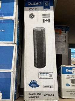 24in Double-Wall Black Pipe Length