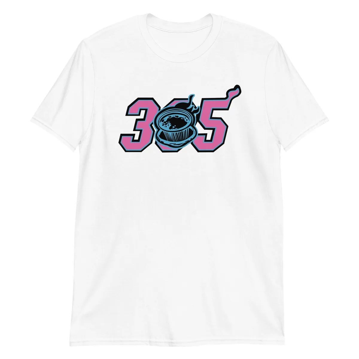 305 Cafecito Miami Heat Miami Vice T-Shirt Black