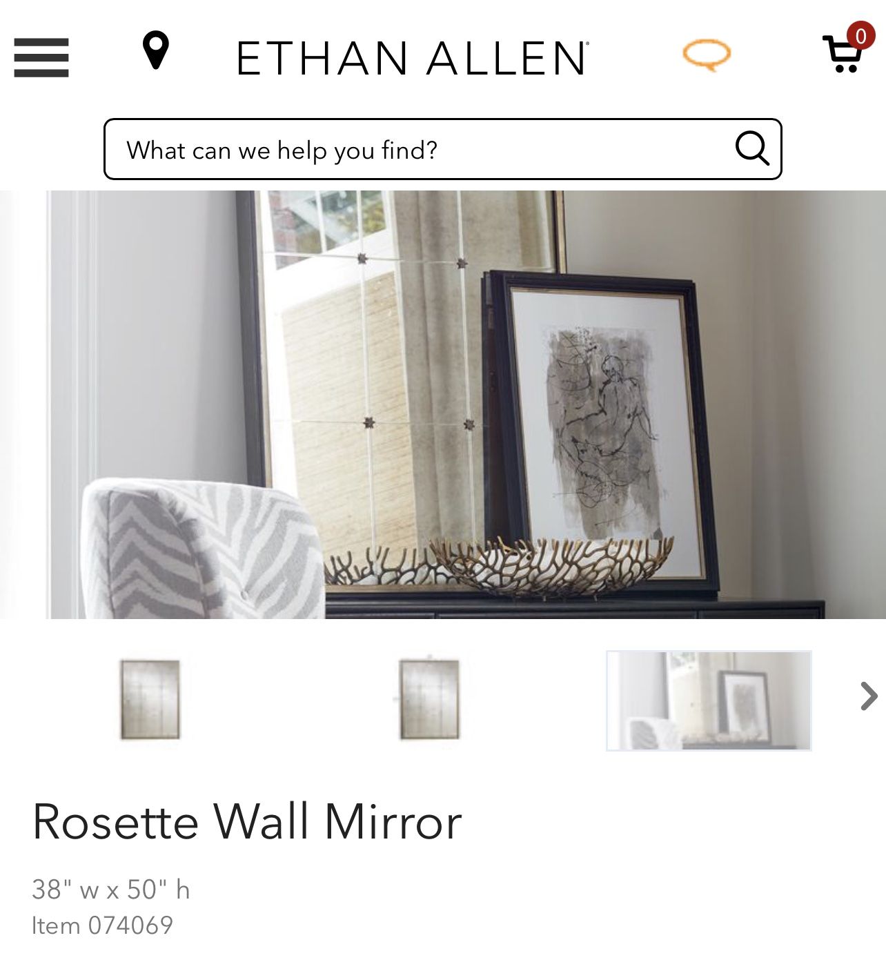 Ethan Allen Rosette Mirror for Sale in Oradell, NJ OfferUp