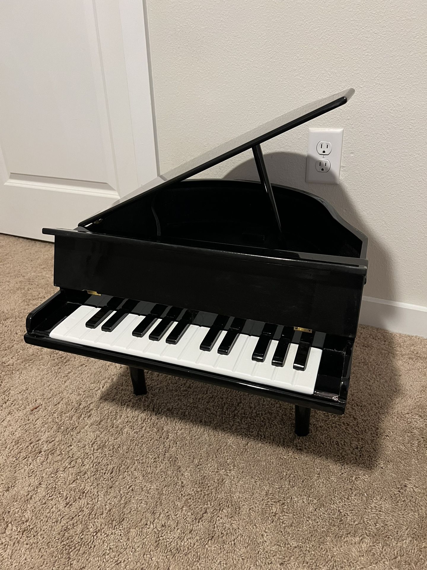 Small Cute Decor ( not real) Wood Piano Toy 19x21x14