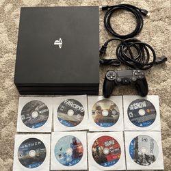Playstation 4 Pro Console 1tb With Games
