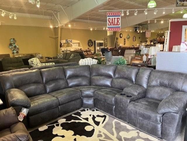 Reclining Sectional In Stock For Immediate Delivery