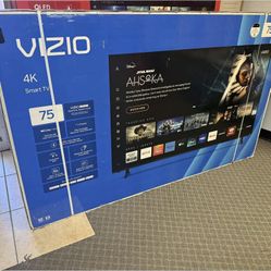75 Tv $55 Down On Financing Free Delivery Six Month Warranty 75 Vizio Smart 4K Hdtv
