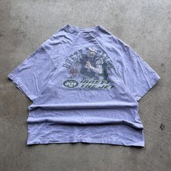 Vintage Reebok Brett Favre New York Jets Graphic T Shirt
